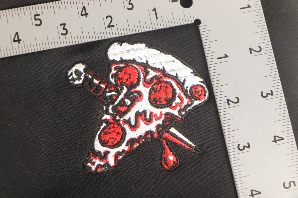 Embroidered Pizza Knife Sweatshirt