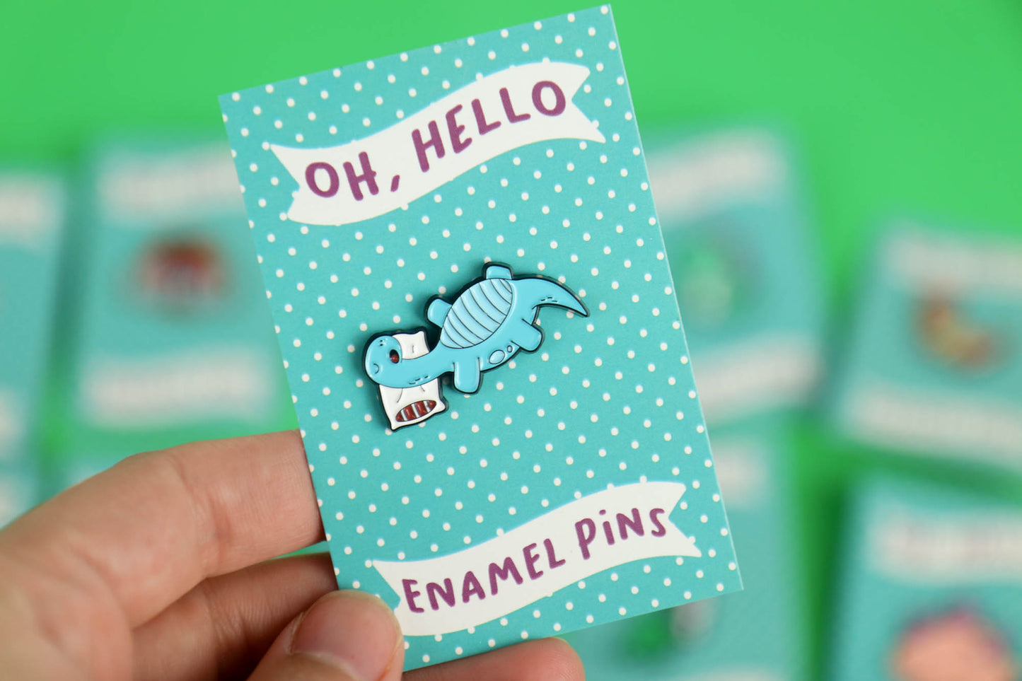 Dinosaur Enamel Pins (Varieties)
