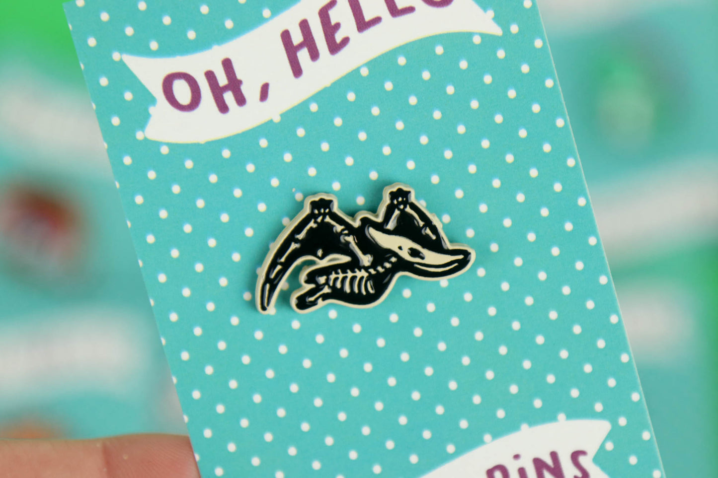 Dinosaur Enamel Pins (Varieties)