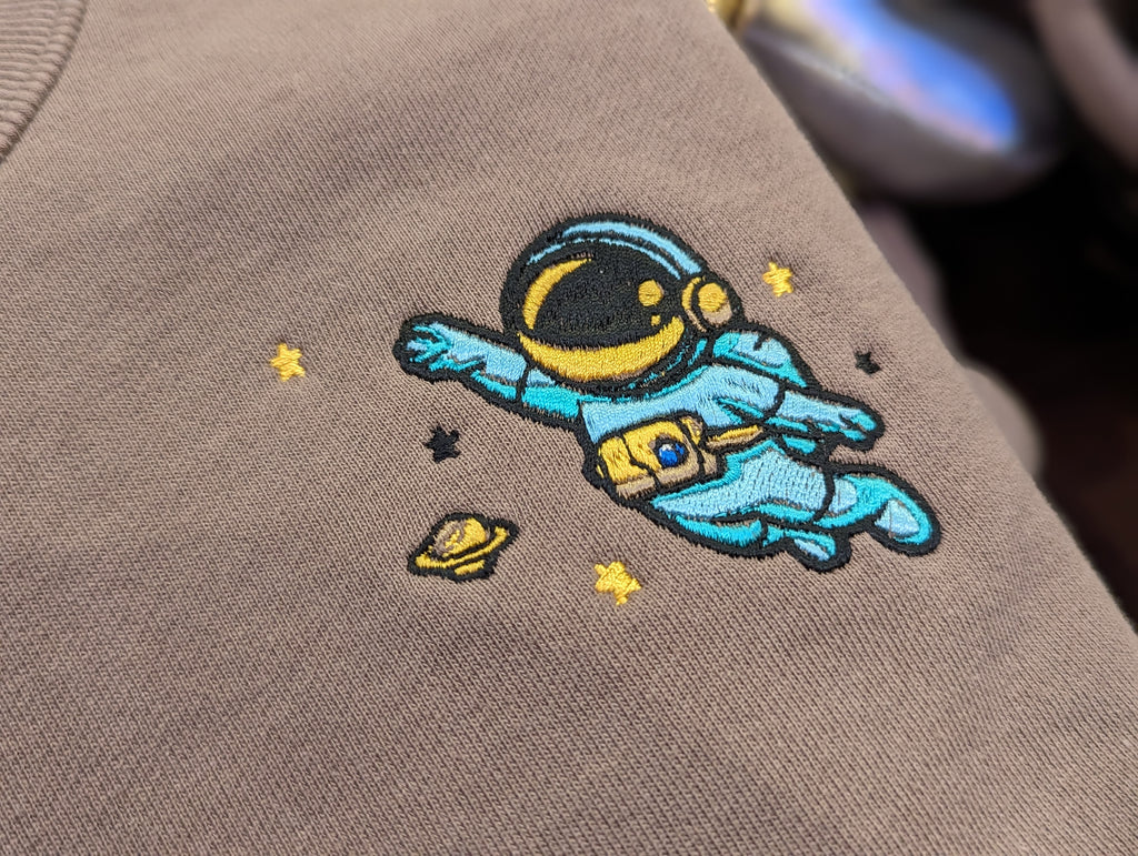 Embroidered Space Cadet Crewneck Sweatshirt