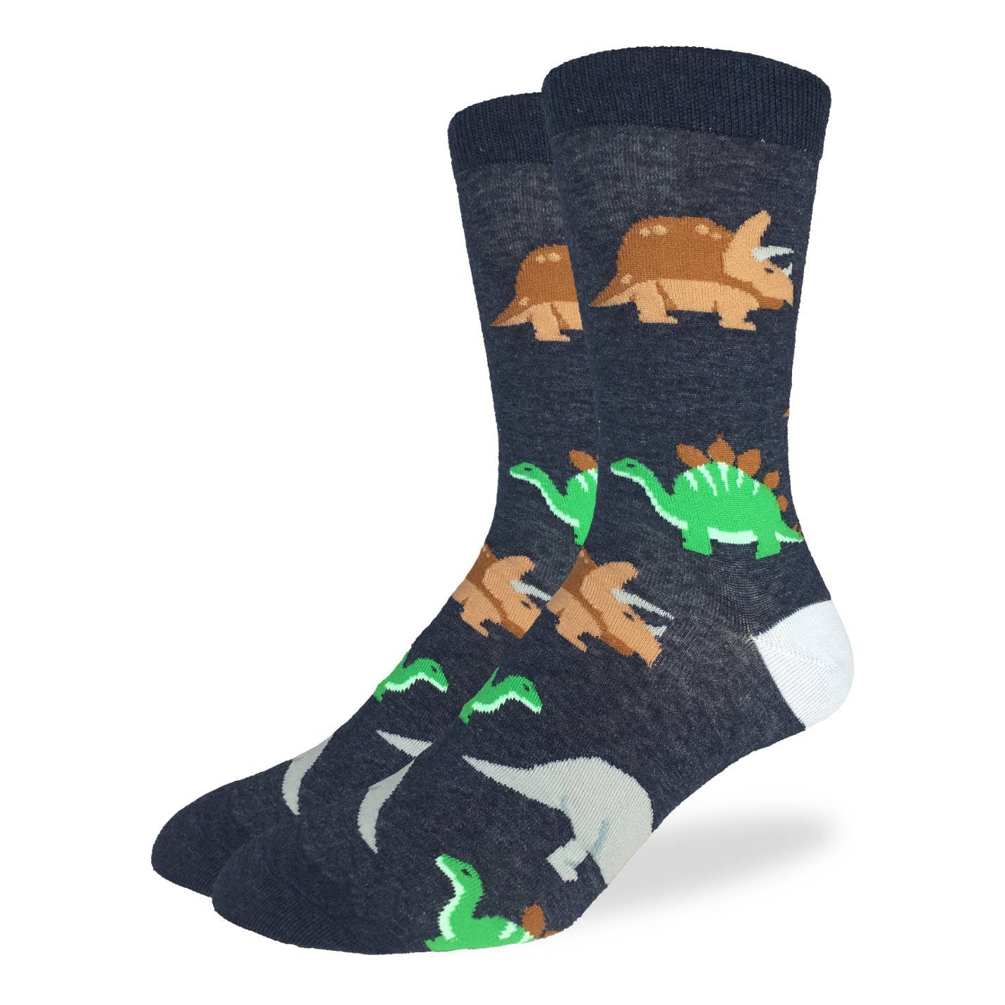 Men's Big & Tall Jurassic Dinosaurs Socks - Shoe Size 13-17