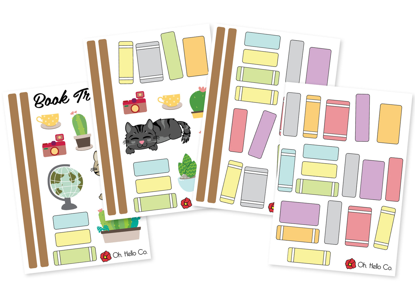 Build a Bookshelf Stickers - Oh, Hello Stationery Co. bullet journal Erin Condren stickers scrapbook planner case customized gifts mugs Travlers Notebook unique fun