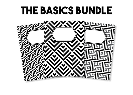 The Basics Bundle (Lined, Dot Grid, Blank) - Traveler's Notebook Inserts - Oh, Hello Stationery Co. bullet journal Erin Condren stickers scrapbook planner case customized gifts mugs Travlers Notebook unique fun