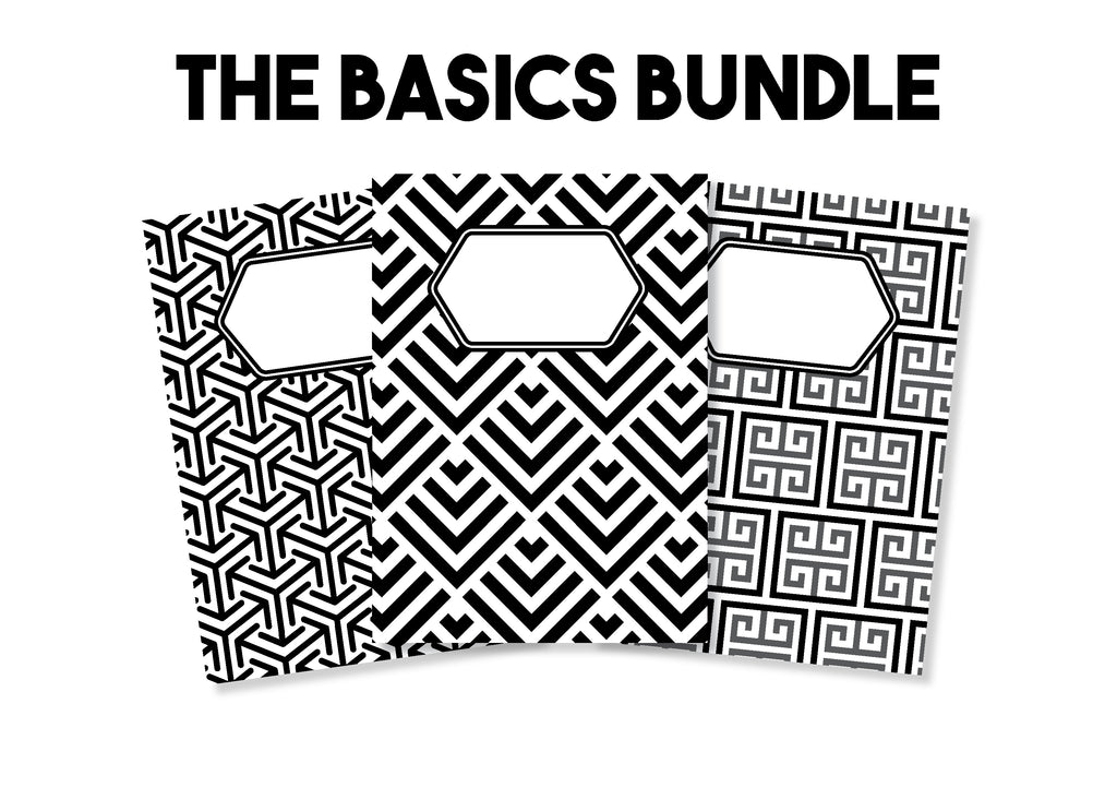 The Basics Bundle (Lined, Dot Grid, Blank) - Traveler's Notebook Inserts - Oh, Hello Stationery Co. bullet journal Erin Condren stickers scrapbook planner case customized gifts mugs Travlers Notebook unique fun 