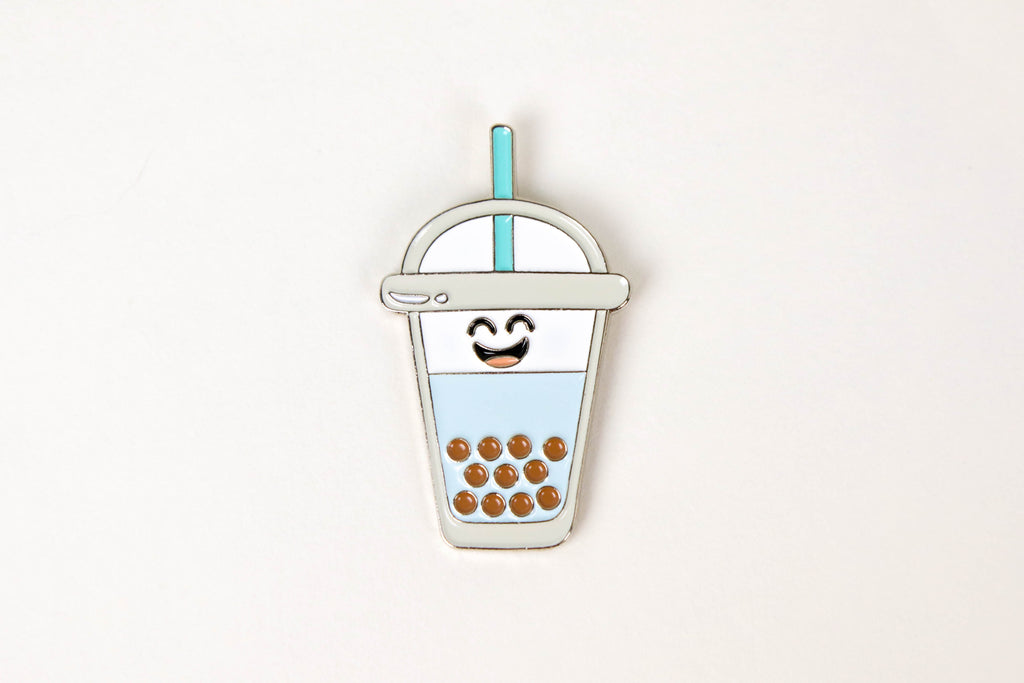 Bubble Tea Enamel Pin - Oh, Hello Stationery Co. bullet journal Erin Condren stickers scrapbook planner case customized gifts mugs Travlers Notebook unique fun 