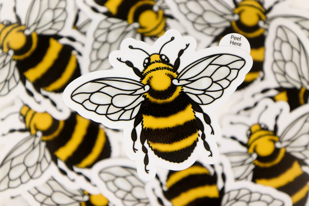 Little Honey Bee Vinyl Sticker