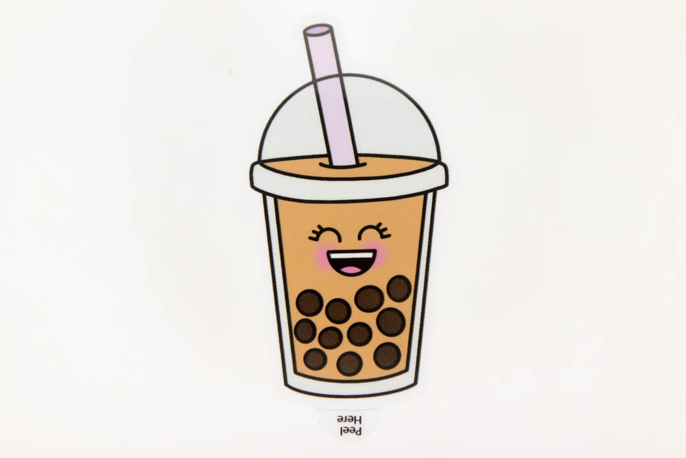 Boba Bubble Tea Vinyl Sticker