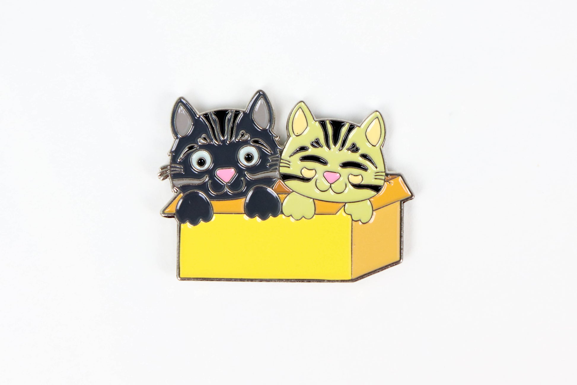 Cats in a Box Enamel Pin - Oh, Hello Stationery Co. bullet journal Erin Condren stickers scrapbook planner case customized gifts mugs Travlers Notebook unique fun