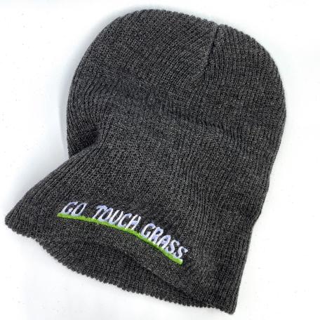 Embroidered Beanie - Go Touch Grass