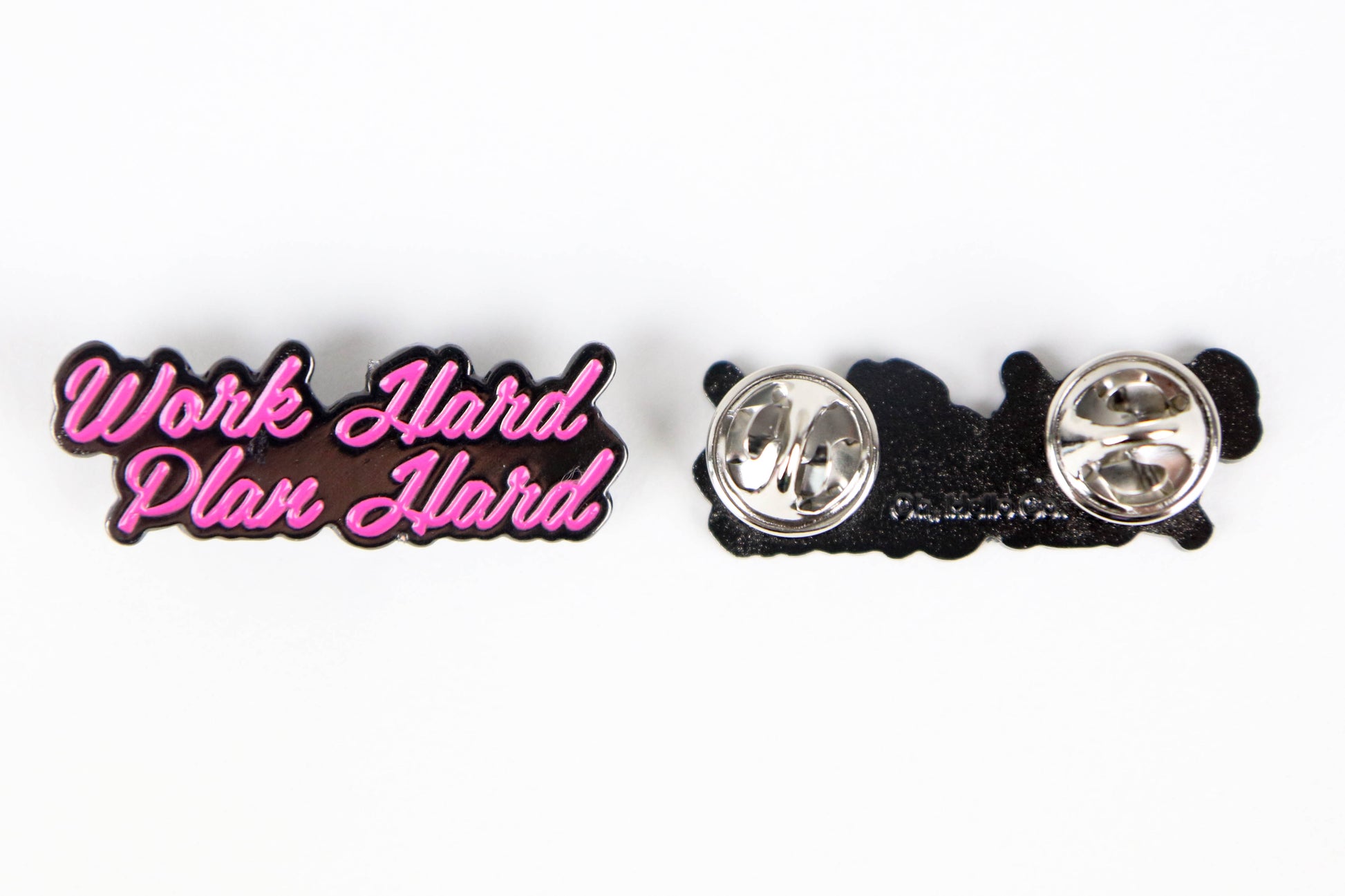 Work Hard Plan Hard Enamel Pins - 3 Color Options - Oh, Hello Stationery Co. bullet journal Erin Condren stickers scrapbook planner case customized gifts mugs Travlers Notebook unique fun