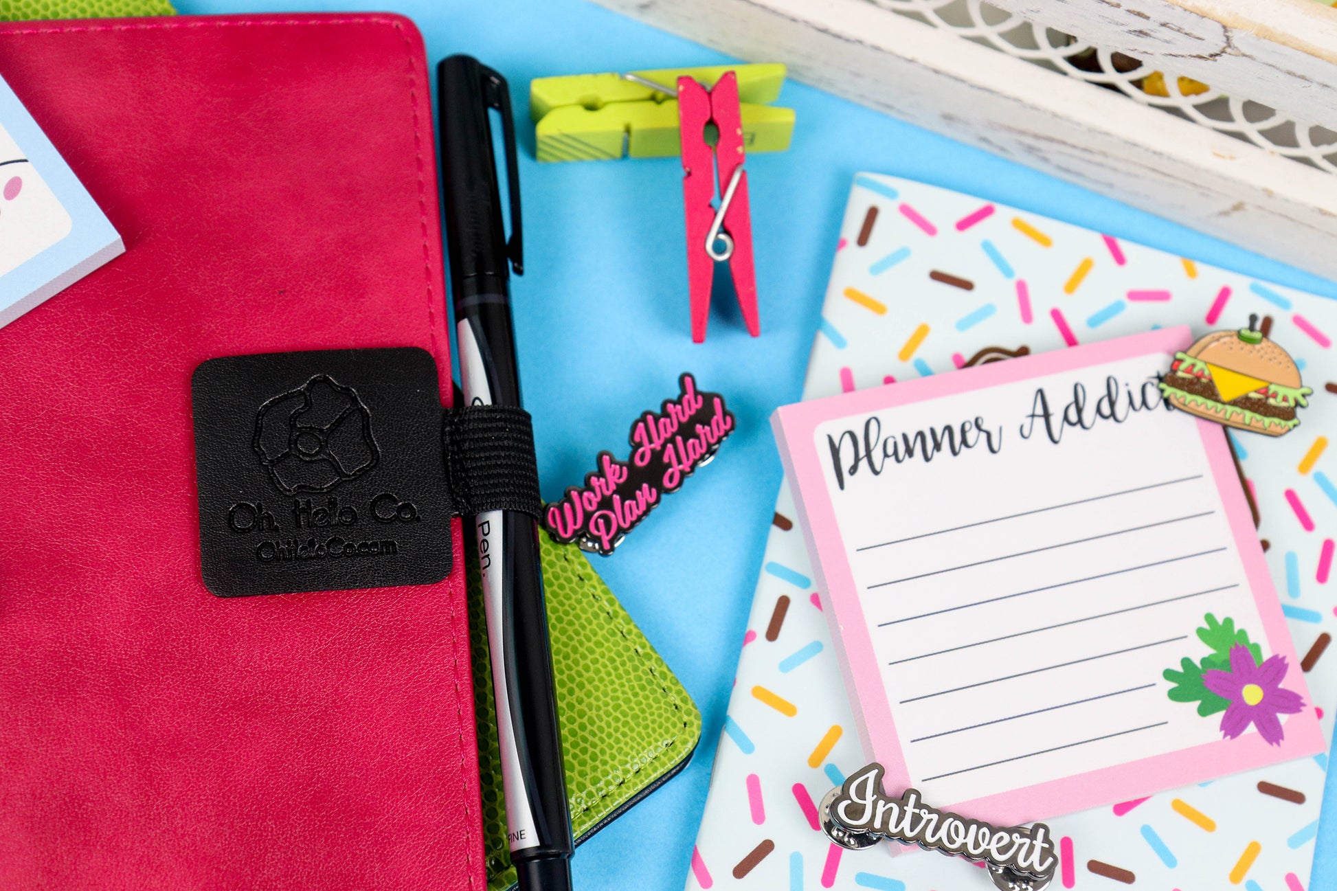 Pen Loop - Oh, Hello Stationery Co. bullet journal Erin Condren stickers scrapbook planner case customized gifts mugs Travlers Notebook unique fun