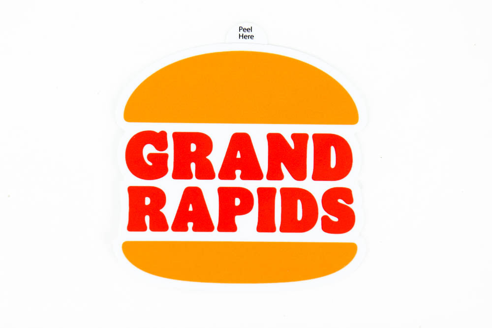 Grand Rapids Burger Vinyl Sticker