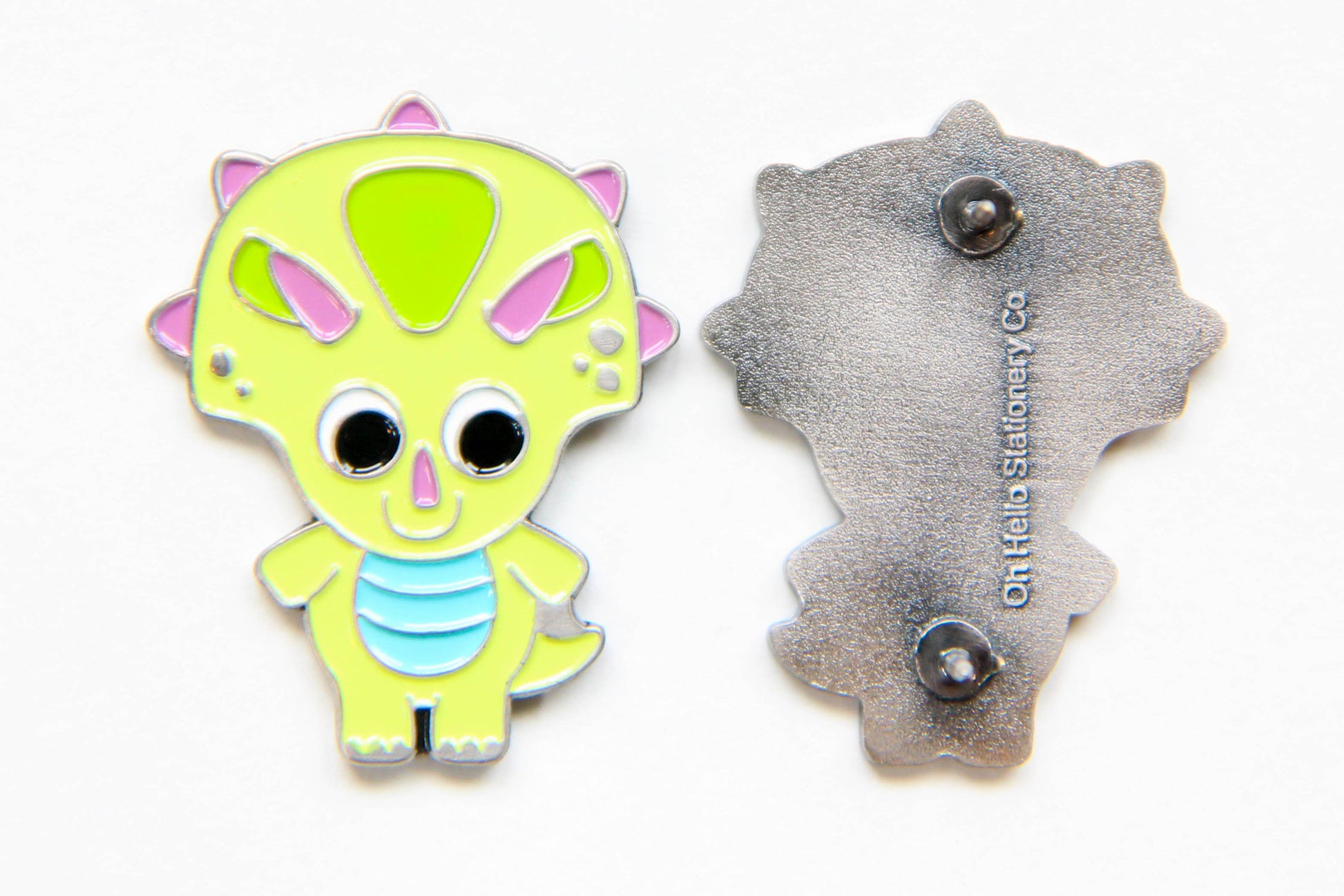 Dinosaur Enamel Pin - Oh, Hello Stationery Co. bullet journal Erin Condren stickers scrapbook planner case customized gifts mugs Travlers Notebook unique fun