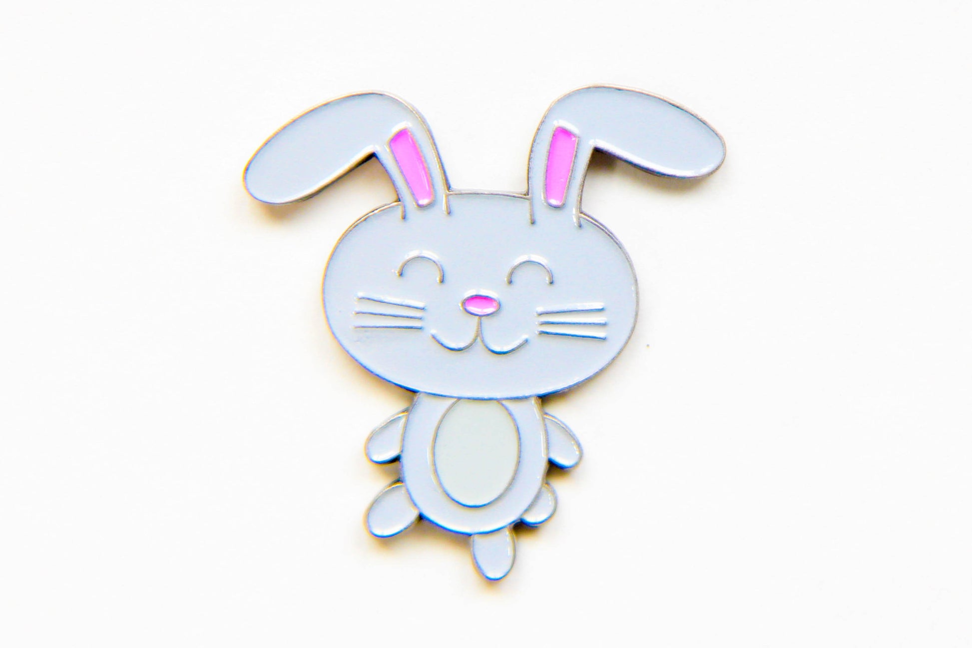 Kawaii Bunny Enamel Pin - Oh, Hello Stationery Co. bullet journal Erin Condren stickers scrapbook planner case customized gifts mugs Travlers Notebook unique fun