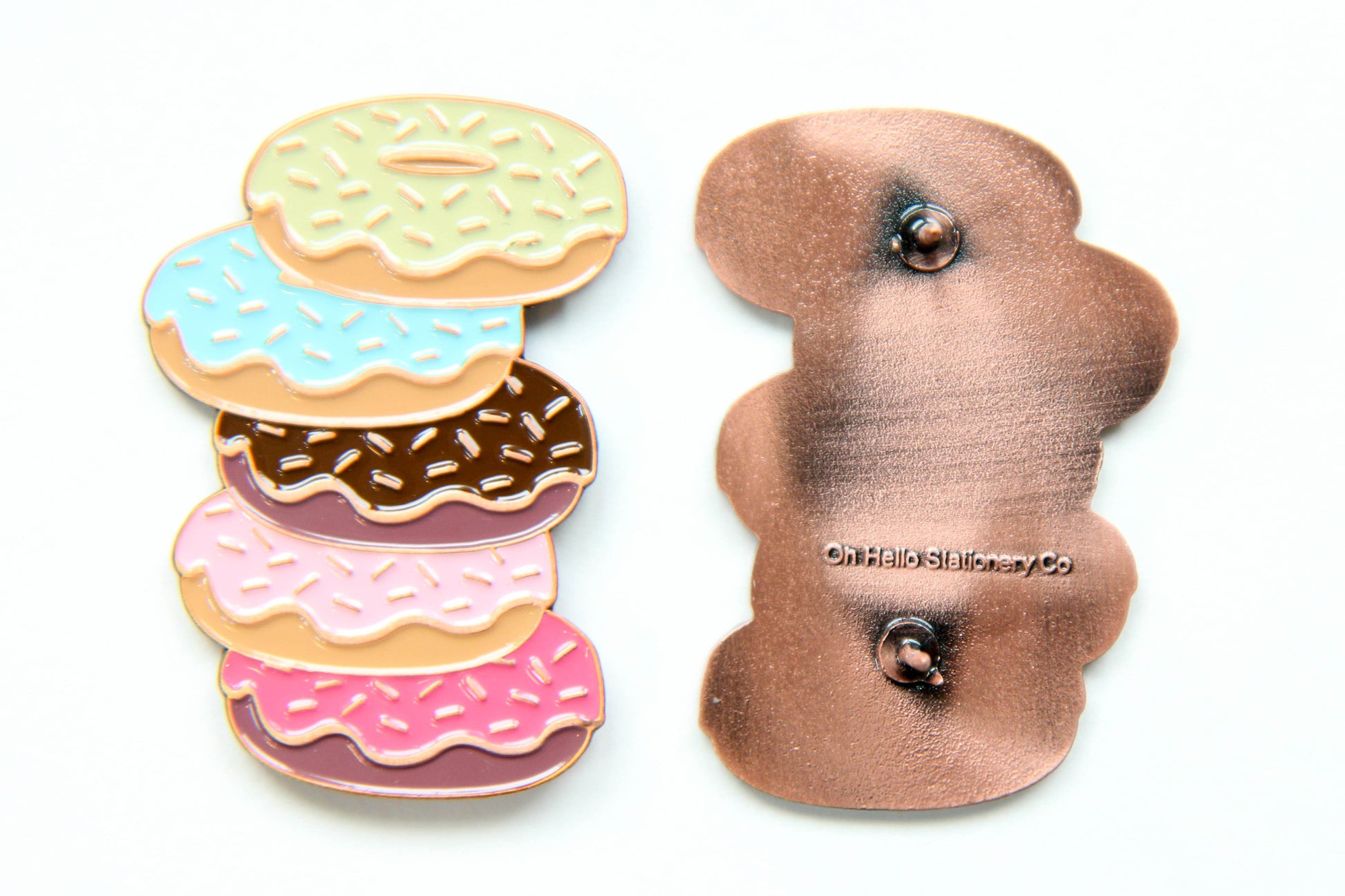 Doughnuts Enamel Pin - Oh, Hello Stationery Co. bullet journal Erin Condren stickers scrapbook planner case customized gifts mugs Travlers Notebook unique fun