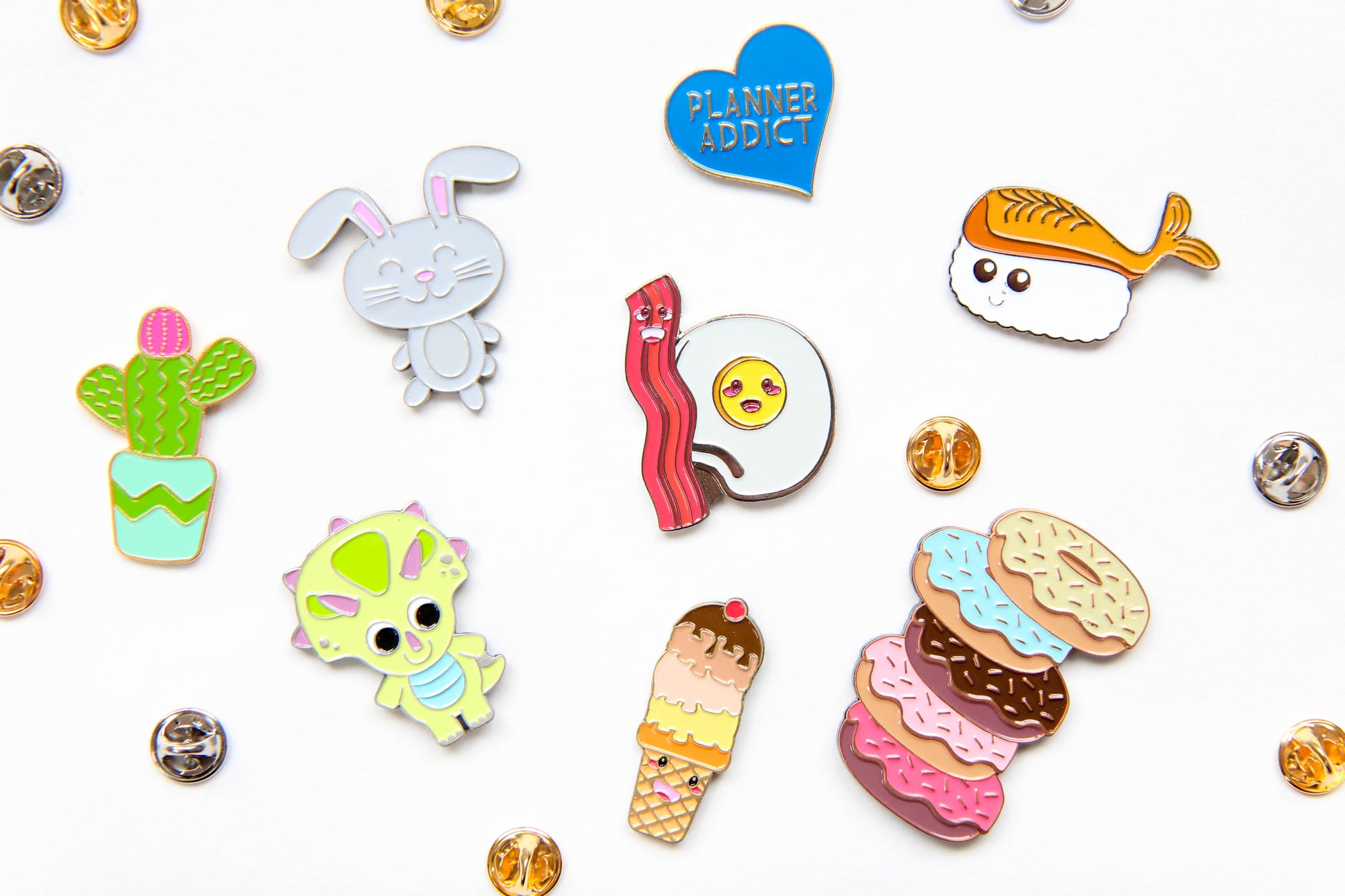 Mystery Misfit Enamel Pin - Oh, Hello Stationery Co. bullet journal Erin Condren stickers scrapbook planner case customized gifts mugs Travlers Notebook unique fun