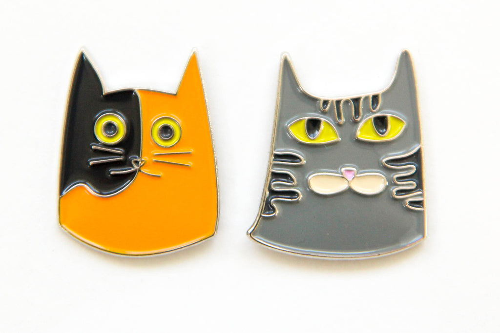 Cat Enamel Pins - Oh, Hello Stationery Co. bullet journal Erin Condren stickers scrapbook planner case customized gifts mugs Travlers Notebook unique fun 