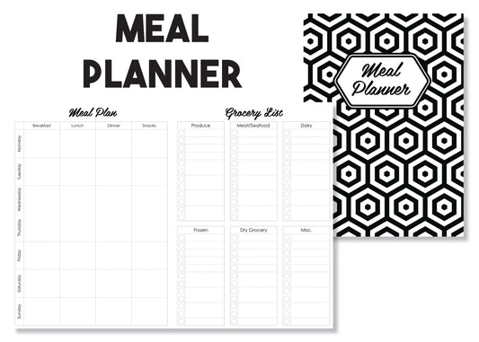 Meal Planning Traveler's Notebook Insert - Oh, Hello Stationery Co. bullet journal Erin Condren stickers scrapbook planner case customized gifts mugs Travlers Notebook unique fun