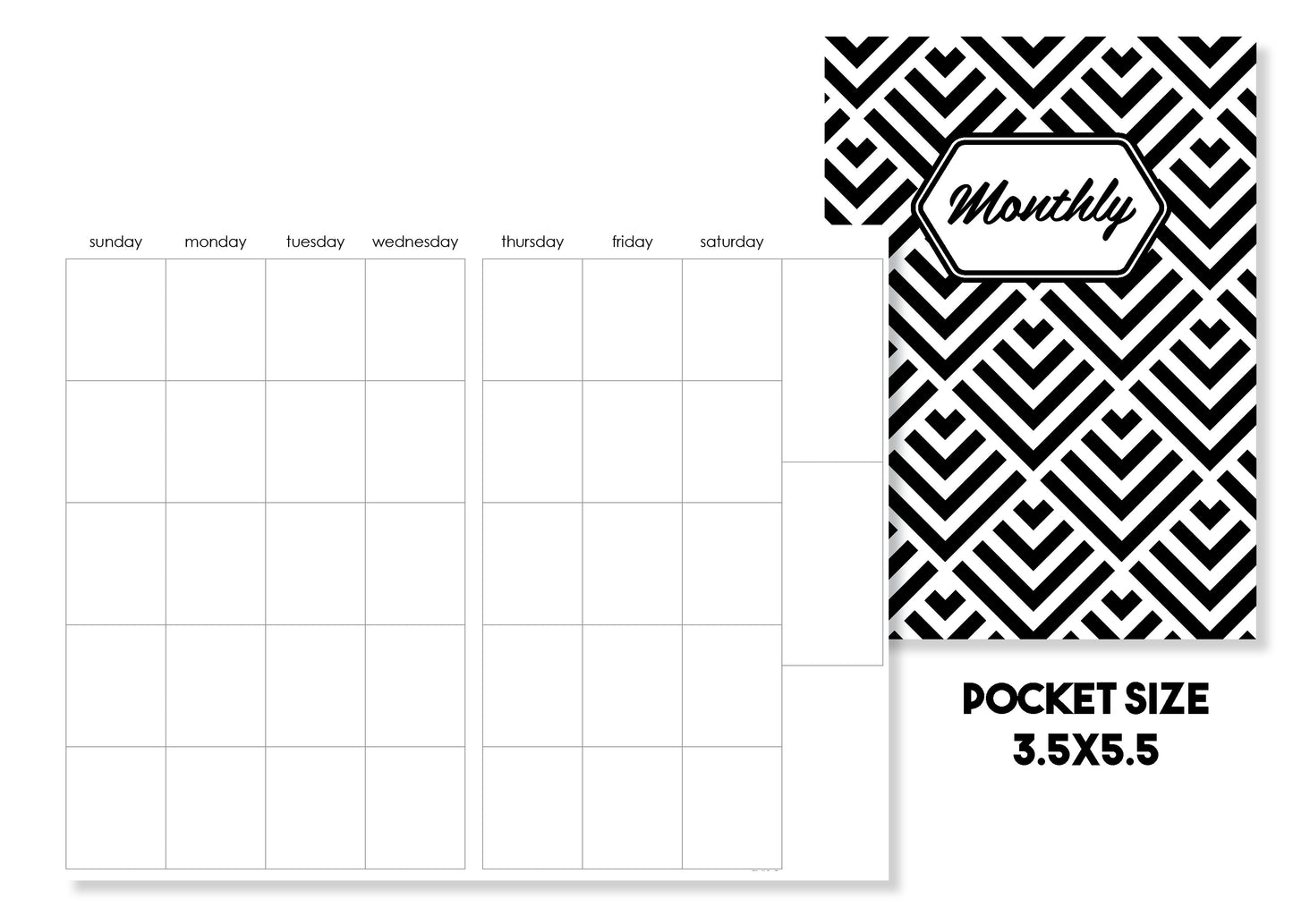 Monthly Traveler's Notebook Insert - Oh, Hello Stationery Co. bullet journal Erin Condren stickers scrapbook planner case customized gifts mugs Travlers Notebook unique fun