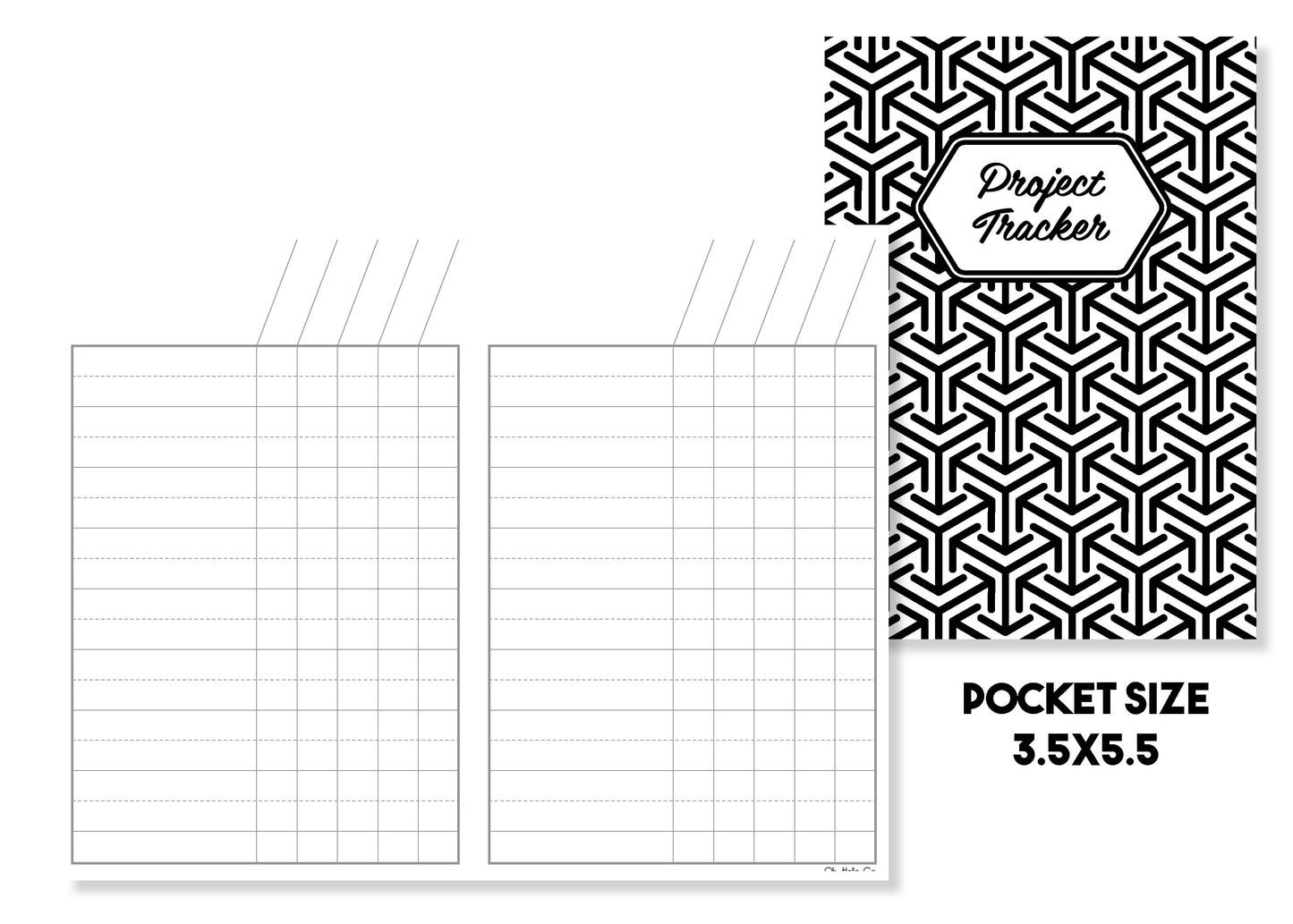 Project Tracker Traveler's Notebook Insert - Oh, Hello Stationery Co. bullet journal Erin Condren stickers scrapbook planner case customized gifts mugs Travlers Notebook unique fun