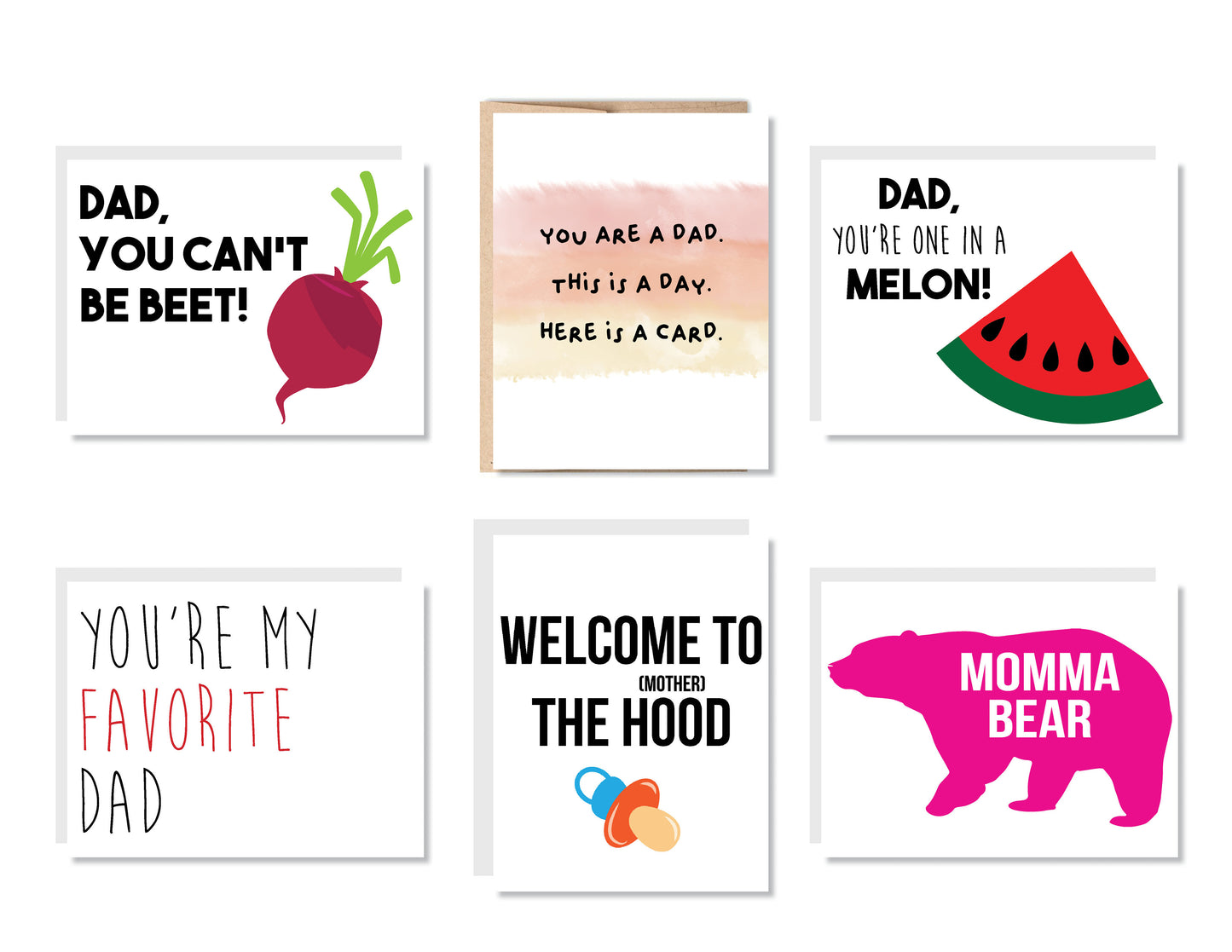 For the Parents Greeting Card Set or Single - Set #19