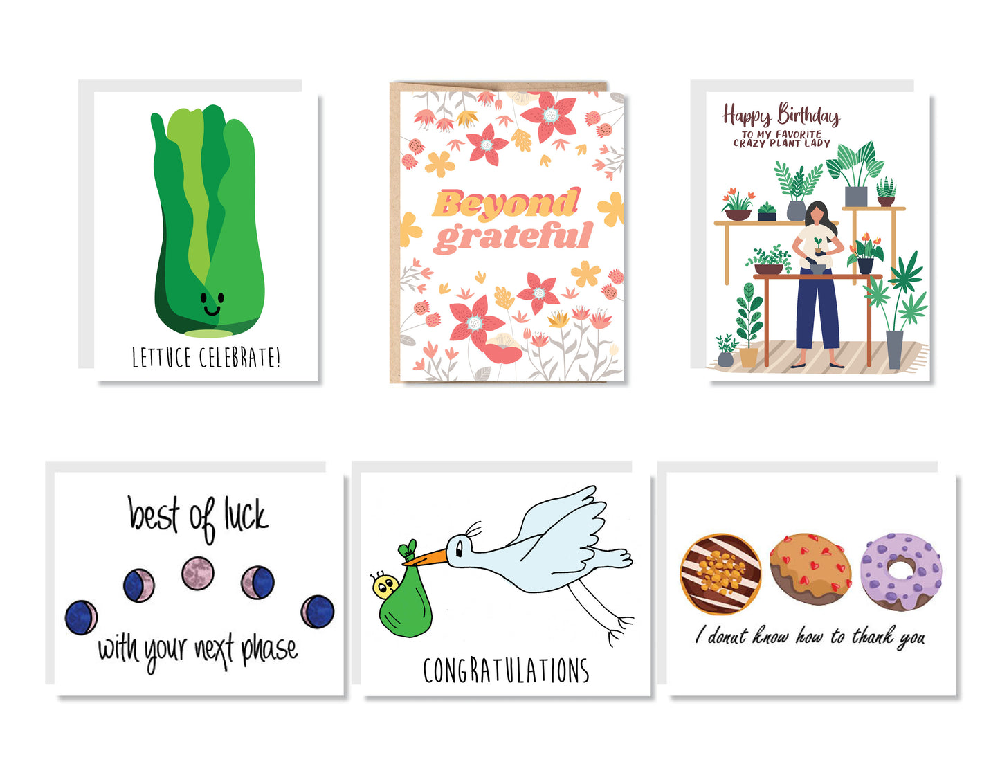 Assorted Greeting Card Set or Single - Set #21