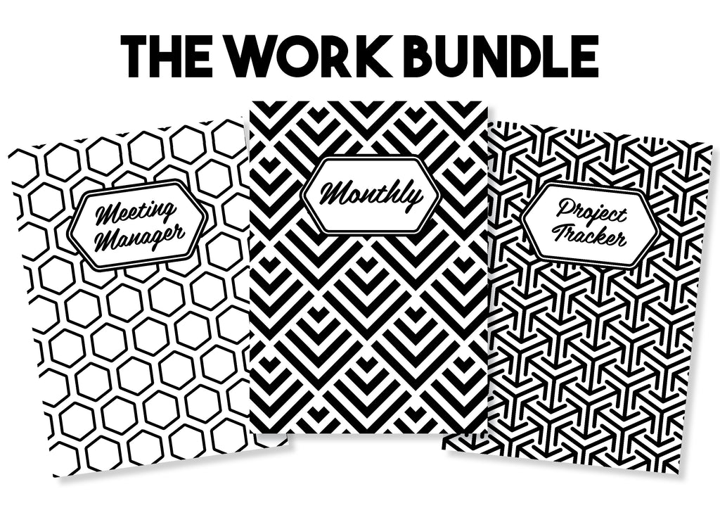 The Work Bundle - Traveler's Notebook Inserts - Oh, Hello Stationery Co. bullet journal Erin Condren stickers scrapbook planner case customized gifts mugs Travlers Notebook unique fun 