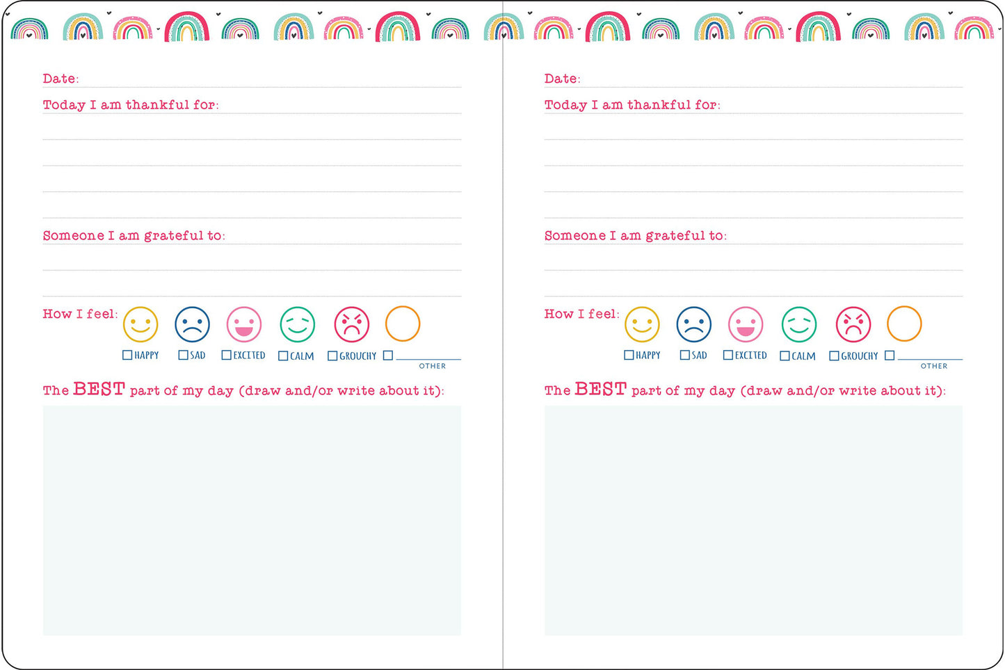 Daily Gratitude For Kids Journal