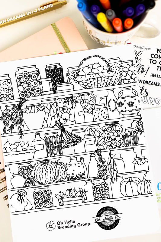 AT HOME COLORING PAGES