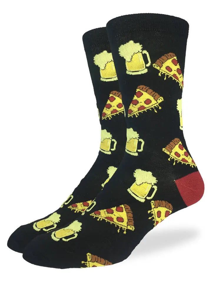 Men's Pizza & Beer Socks - Shoe Size 7-12