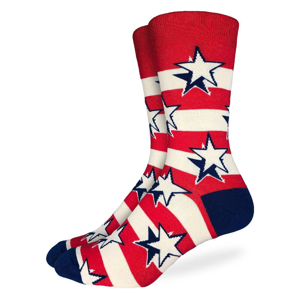 Men's Stars & Stripes Socks - Shoe Size 7-12