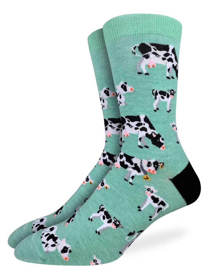 Men's Cows Socks - Shoe Size 7-12
