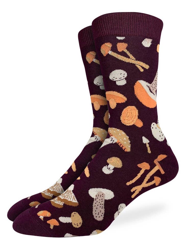 Men's Mushrooms Socks - Shoe Size 7-12