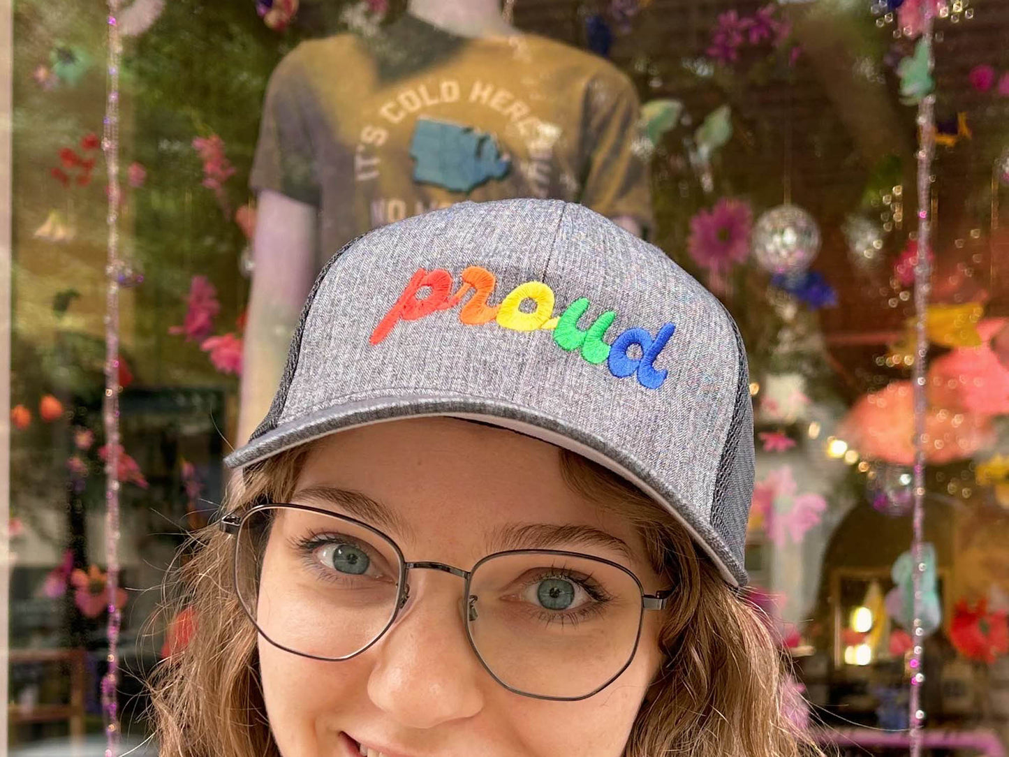 Embroidered Rainbow Proud Hat