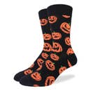 Men's Halloween Pumpkins Socks - Shoe Size 7-12