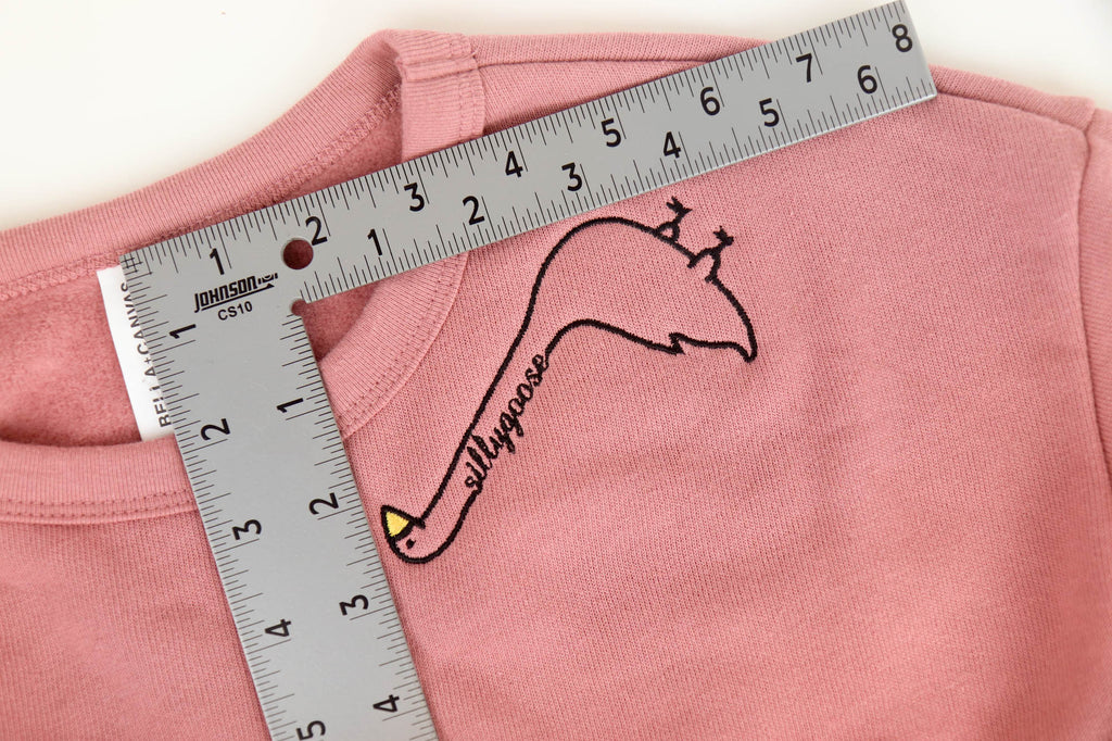 Mauve Embroidered Silly Goose Sweatshirt