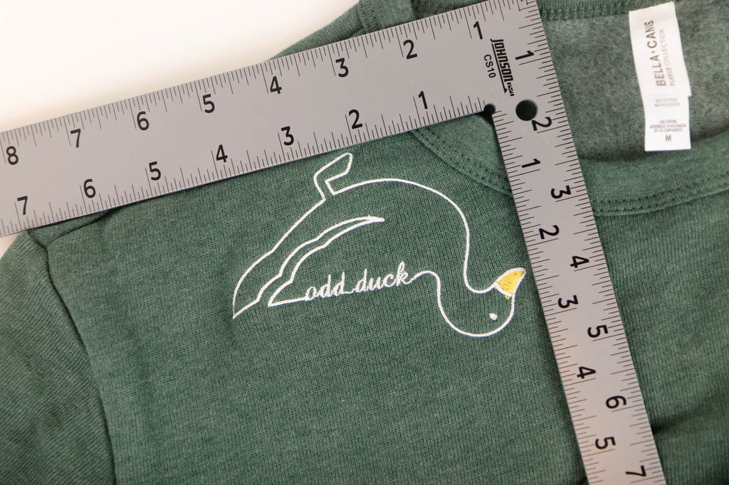 Embroidered Odd Duck Sweatshirt - Green