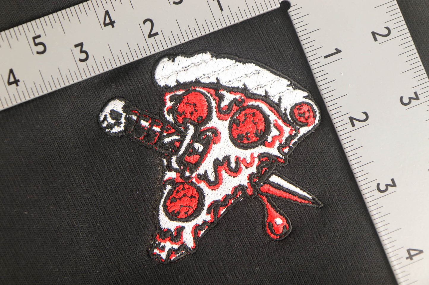 Embroidered Pizza Knife Sweatshirt