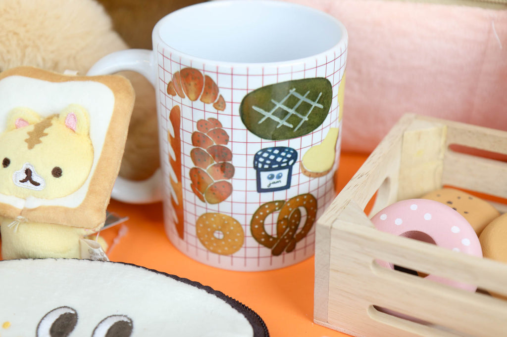 Illustrated Bread Ceramic Mug