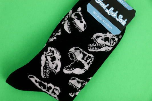 Men's Dinosaur Skulls Socks - Shoe Size 7-12