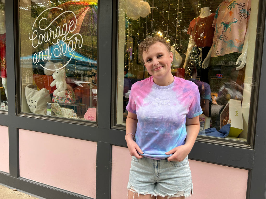 Embroidered Grand Rapids Tie Dye Tee