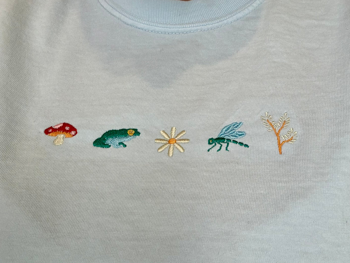 Embroidered Pond Party Boxy Tee