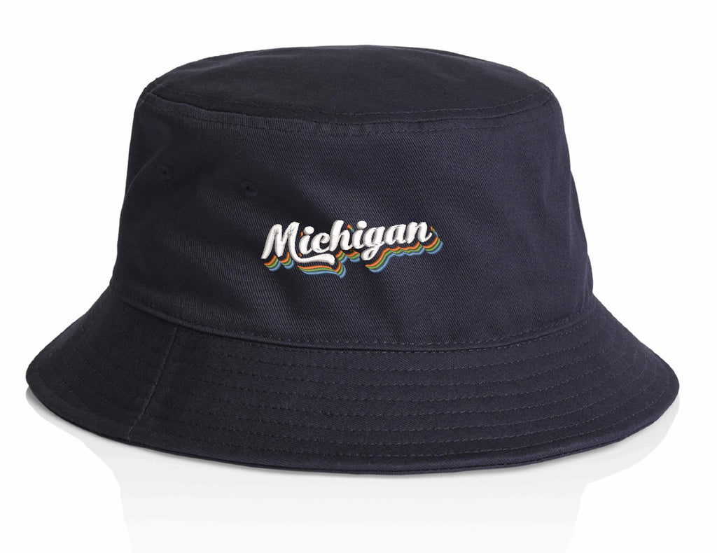 Michigan Embroidered Bucket Hat