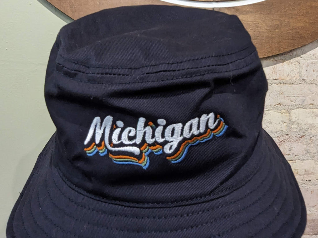 Michigan Embroidered Bucket Hat