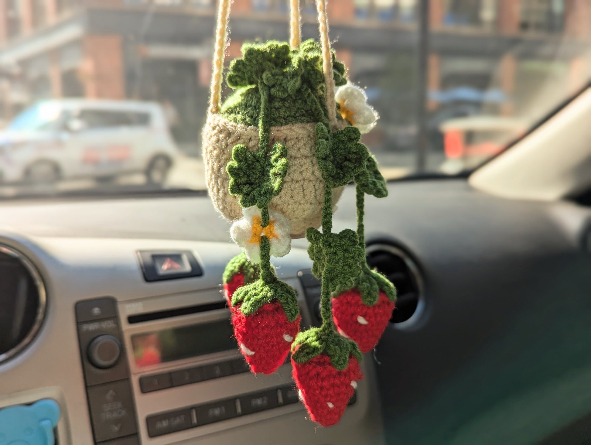 hanging succulent for car Crochet Hanging Plant