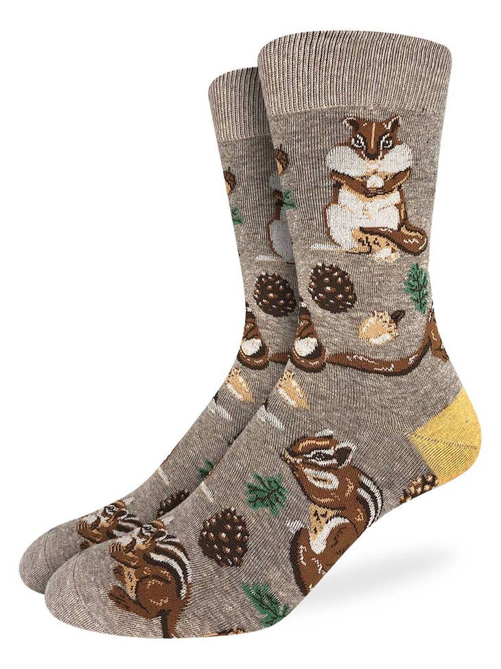 Men's Chipmunks Socks - Shoe Size 7-12