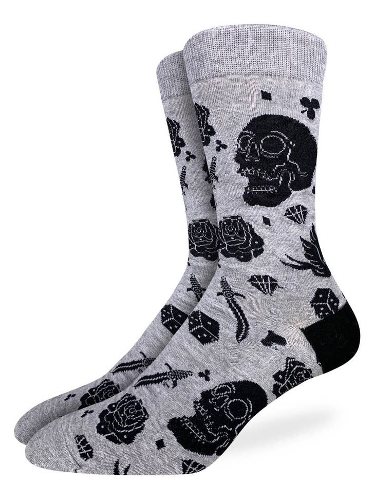 Men's Skulls Socks - Shoe Size 7-12
