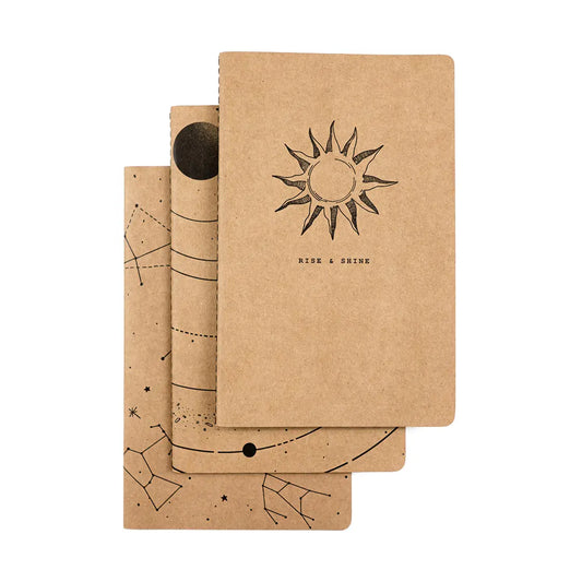 Science & Astronomy Kraft - 3 pk lined