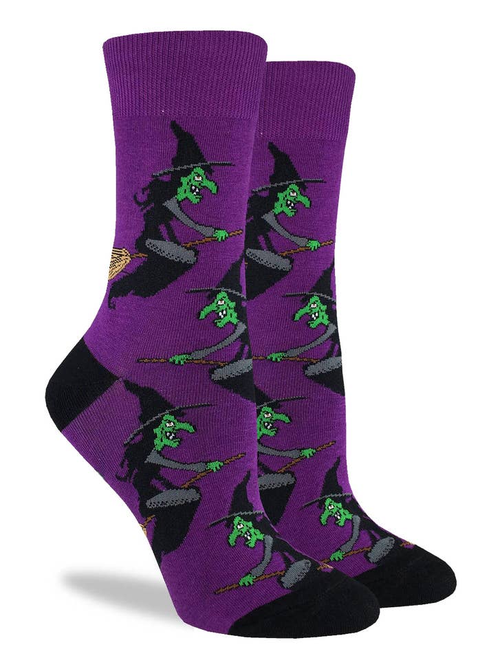 Women's Witch Socks - Shoe Size 5-9
