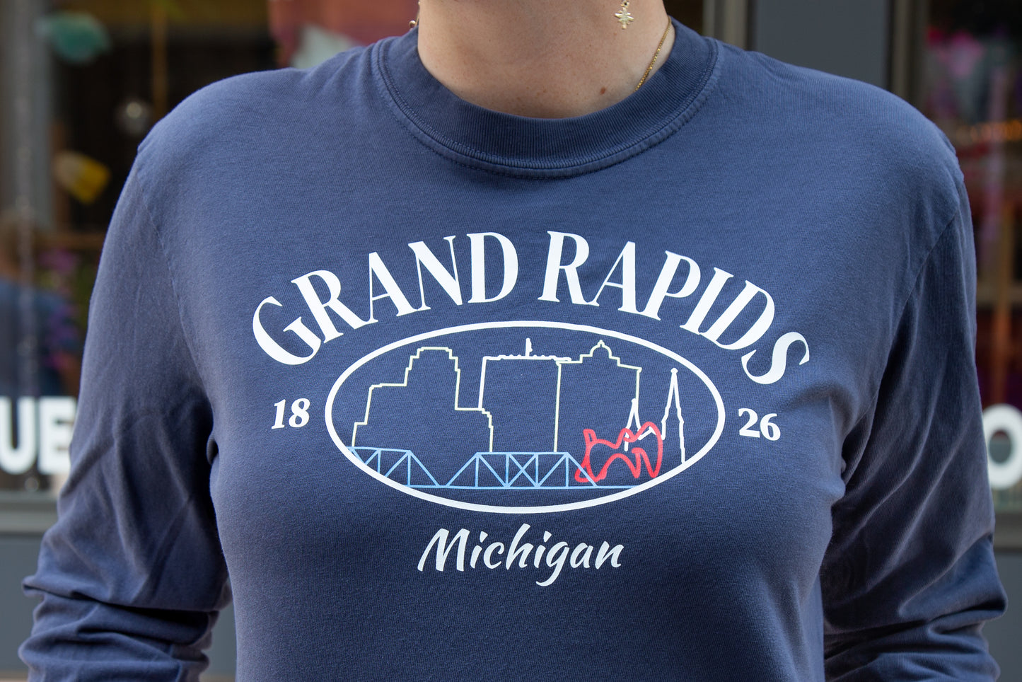 Grand Rapids Skyline Long Sleeve Tee